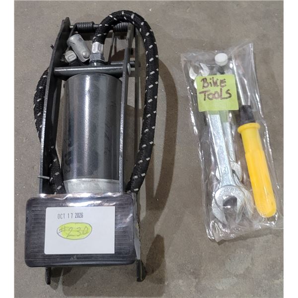 Air Pump + Bike Tools