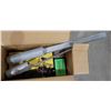 Image 5 : Fishing Reels (x3), Tackle Box, Rod Holders, Scott-McCulloch Oil Tin