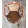 Image 1 : Vintage Rattan/Cane Webbing Barstool