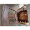 Image 6 : Antique Press-Back Oak Rocking Chair