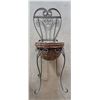 Image 1 : Decorative Wrought Iron Chair-Style Plant Stand