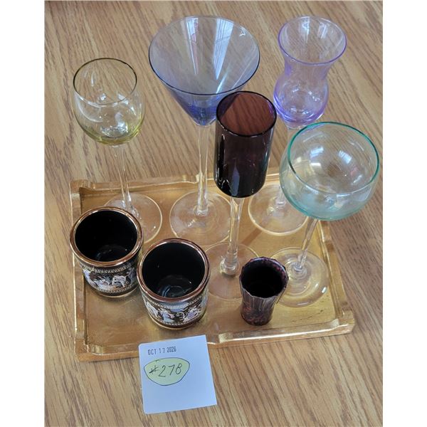 Glasses + Tea Cups + 1 oz Measurer