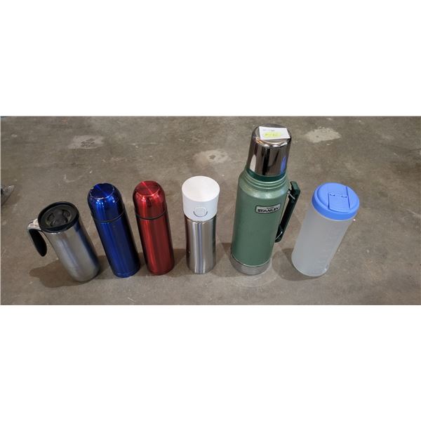 Thermoses etc. x 6