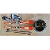 Image 4 : Downhill Ski Lot – Rossignol 160cm Skis, Salomon Boots, Poles, Bag, & Helmet