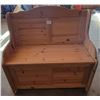 Image 1 : Wooden Bench w/ Storage – W 33”x H 33”x D 18 ½”
