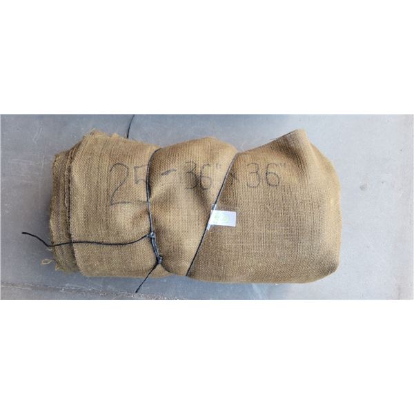 25-pieces Burlap – 36”x 36” (condition may vary)
