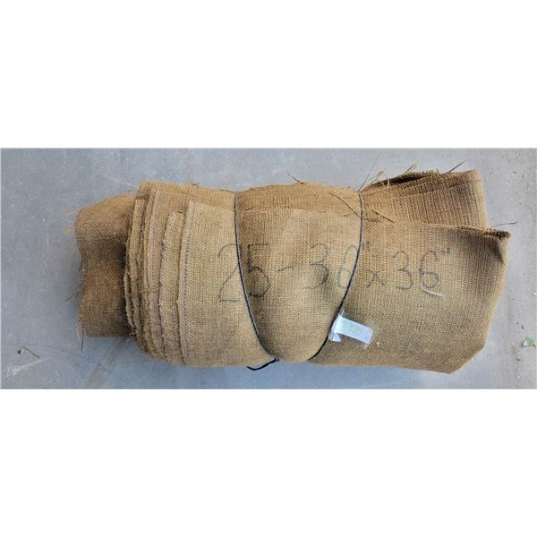 25-pieces Burlap – 36”x 36” (condition may vary)