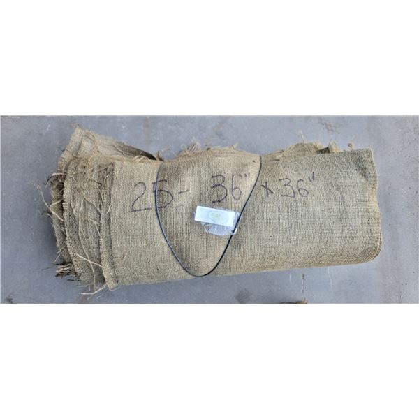 25-pieces Burlap – 36”x 36” (condition may vary)