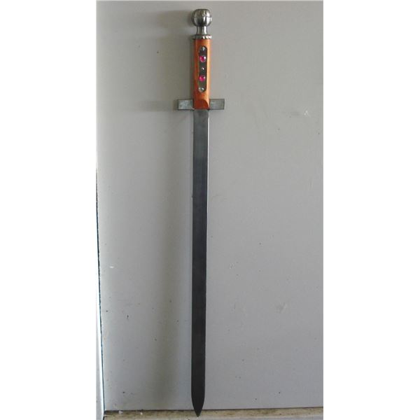 Metal Sword  No Edge  Fairly Heavy  Used As Prop