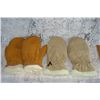 Image 4 : 2 Pairs Seude Mitts   Light Colour is Kodiak