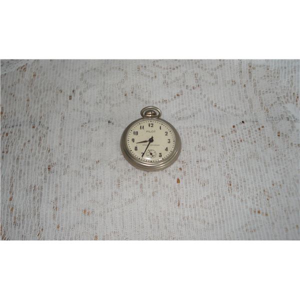 Vintage Pilot Pocket Watch  Working