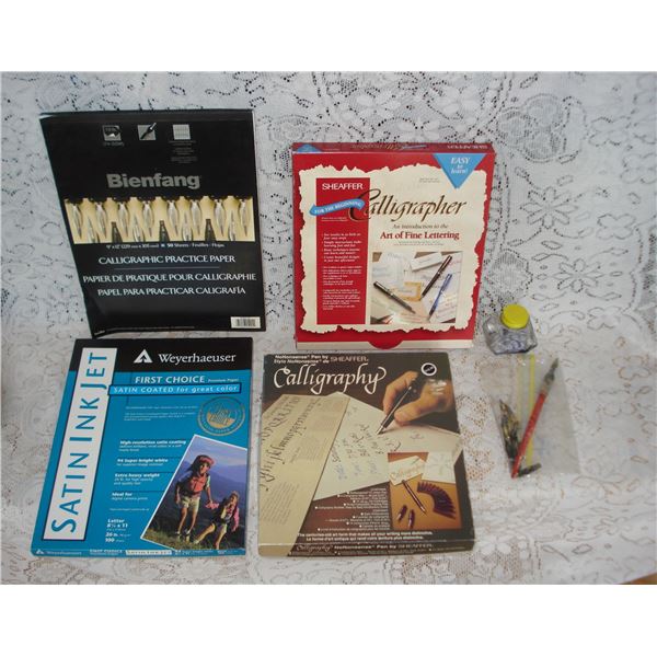 Calligraphy Supplies  As Is