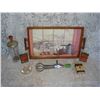 Image 1 : Assorted Vintage Kitchen Items  Metal Spice Tins  Manual Beater Etc