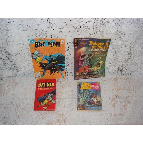 Batman And Ripley's Comics and Paperbacks  Good Vintage Condition