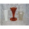 Image 1 : 3 Vintage/Antique Vases  Clear Vase Early 20th Century