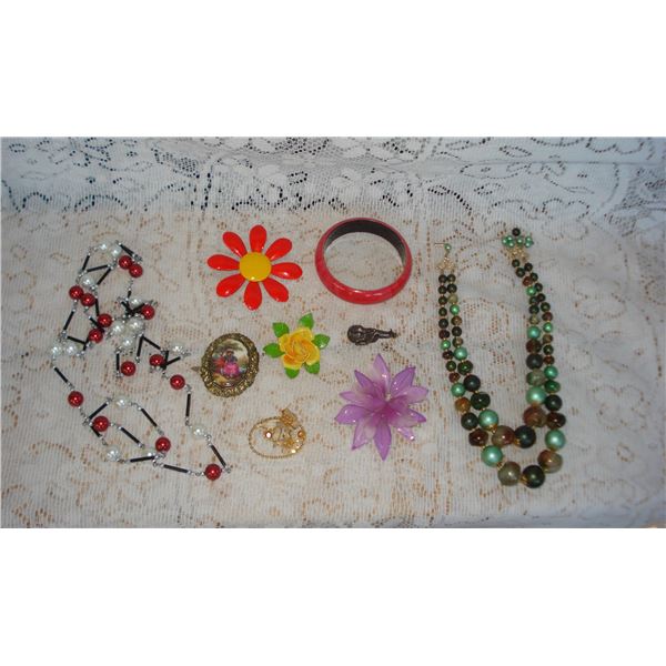 Assortment Of Vintage Costume Jewelry