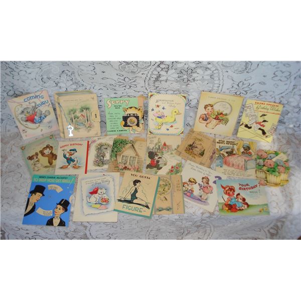 Used Vintage Greeting Card Lot   Not All Politically Correct