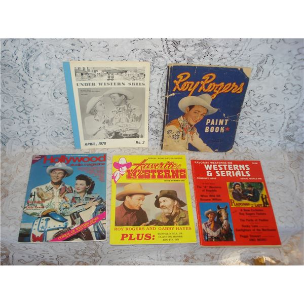 Roy Rogers Magazines  Paint Book Used Condition Some Colouring