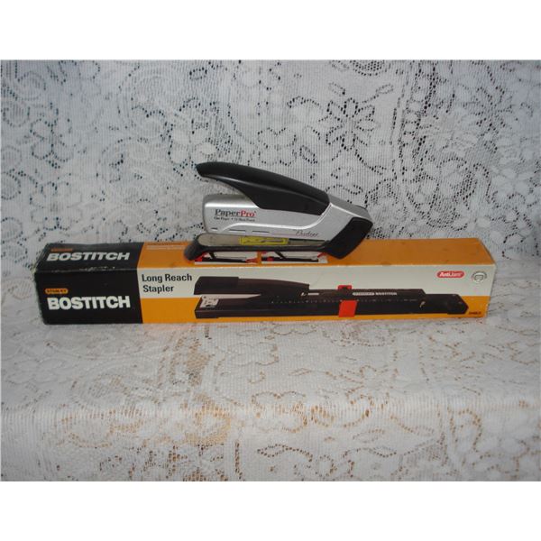 Bostitch Long Reach Stapler and PaperPro Stapler
