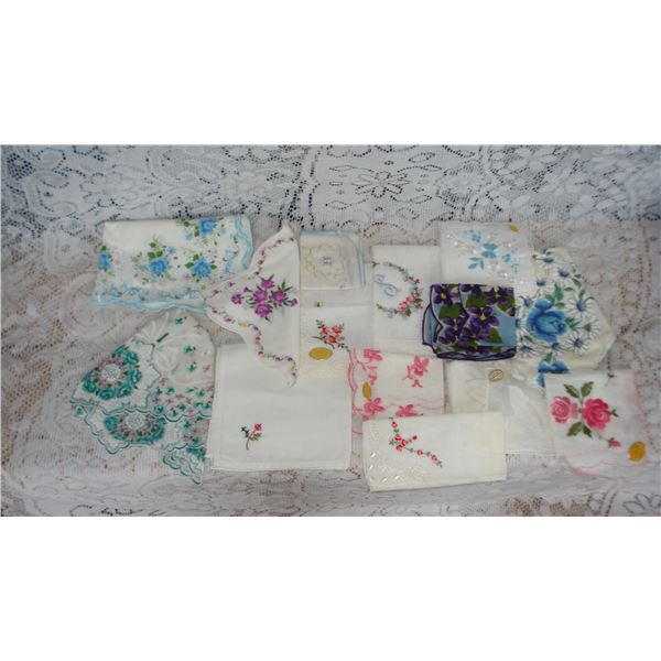 Vintage Hankies  Many With Original Tags