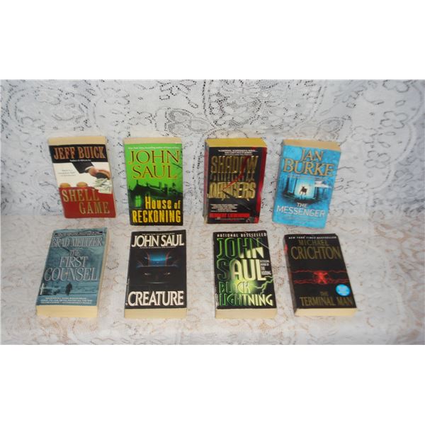 Lot Of 8 Modern Novels  Popular Authors
