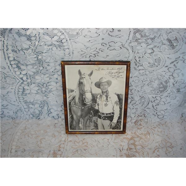 Signed Roy Rogers Photo  To Our Canadian Pal Roy Rogers And Trigger   Authenticity Not Guaranteed