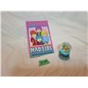 Image 1 : THE GOLDEN GIRLS MadLib game book, and battery-operated, multi-coloured glitter globe of THE GOLDEN 