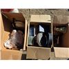 Image 1 : 3 boxes of misc items- hangers
