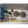 Image 2 : Vintage Glass & Ceramic Insulators in Milkcrate