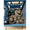 Image 5 : Vintage Glass & Ceramic Insulators in Milkcrate