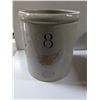 Image 1 : 8-Gal Redwing Crock – No Chips or Cracks (one small blemish, see pics)