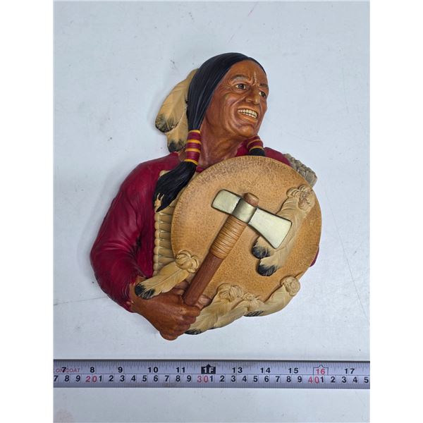 Chalkware first nations warrior