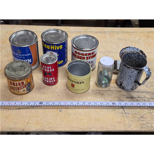 Collectable tins and misc items