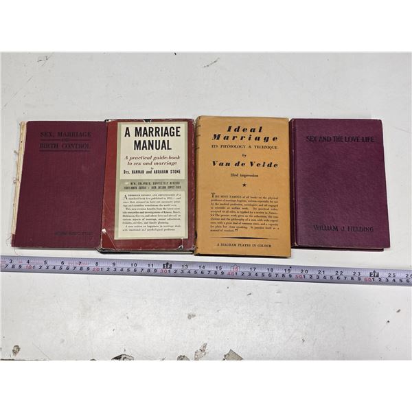 (4) Vintage Sex & Marriage Books – 1927-1952