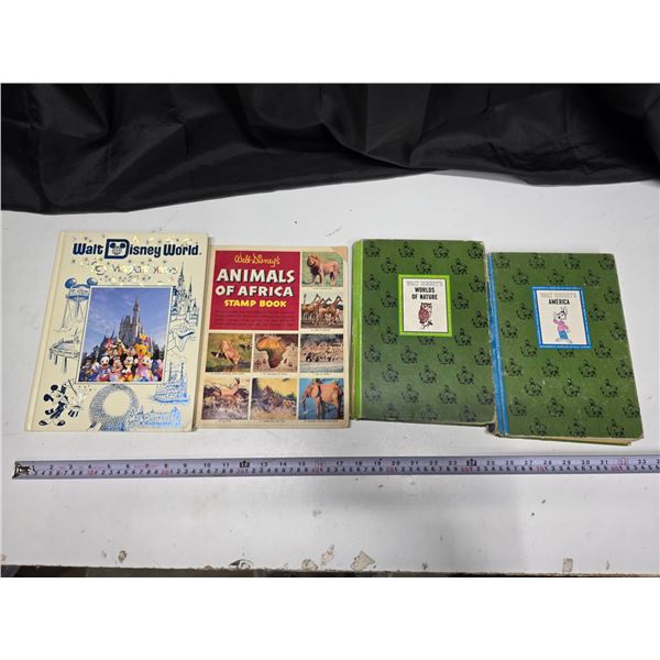 (4) Disney Books inc. Stamp Books – 1956 and Newer