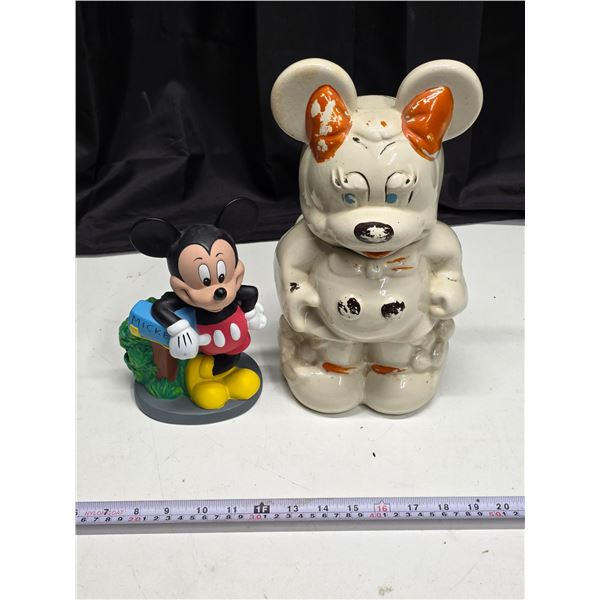 Mickey Cookie Jar & Coin Bank