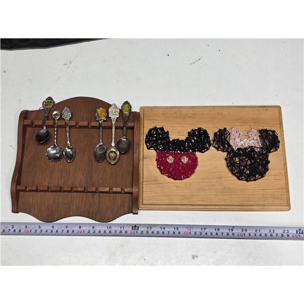 Mickey String Art & Spoons