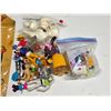 Image 2 : Assorted Disney Lot - Disney Figures, “Jasmine” Lego Kit, Tea Set, Vintage Apron