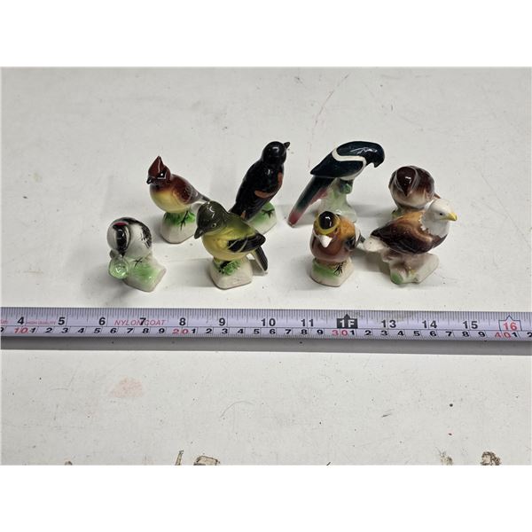 (8) Vintage Canadian Tender Leaf Tea Bird Figures