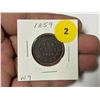 Image 1 : 1859-N9 Canadian Large Cent, Narrow 9