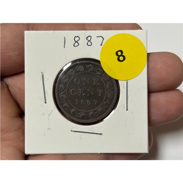 1887 Canadian Large Cent