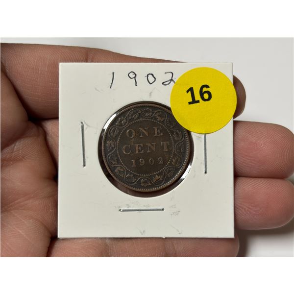1902 Canadian Large Cent