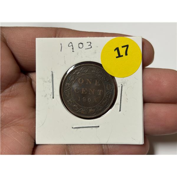 1903 Canadian Large Cent