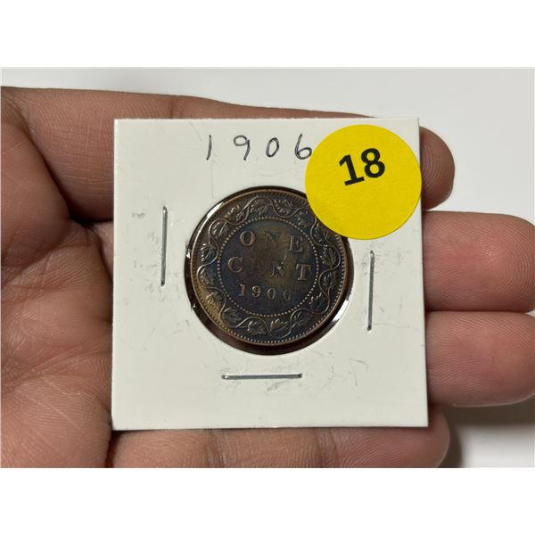 1906 Canadian Large Cent