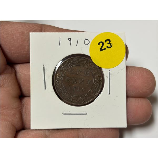 1910 Canadian Large Cent