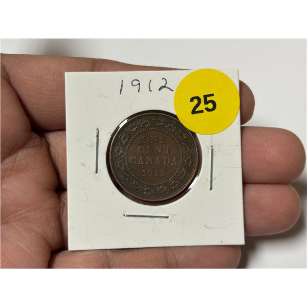 1912 Canadian Large Cent