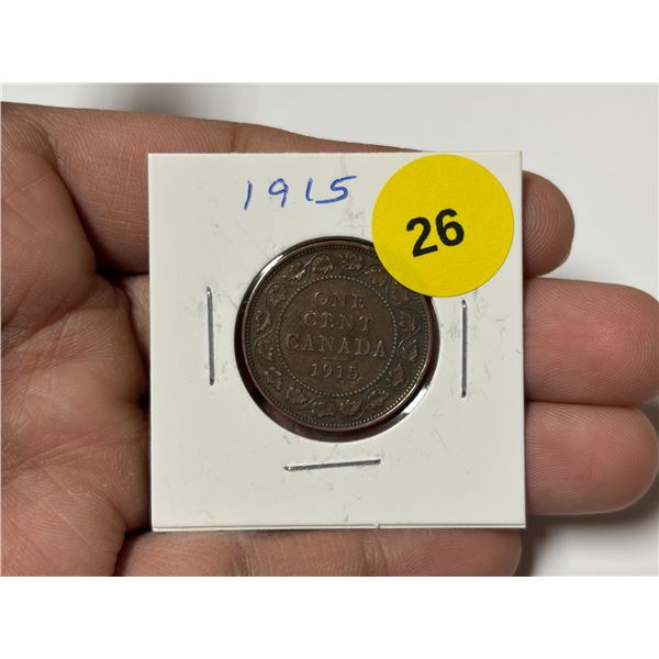 1915 Canadian Large Cent