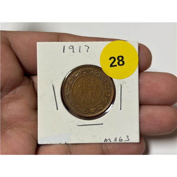 1917 Canadian Large Cent
