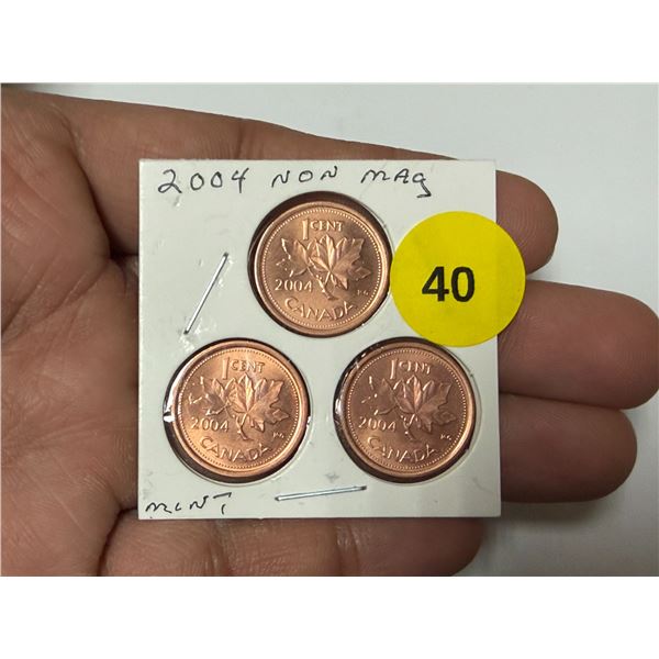 2004 Canadian Small Cent Non Magnetic, Mint