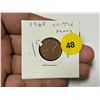Image 1 : 1960 Canadian Small Cent, Die Clipped Rim